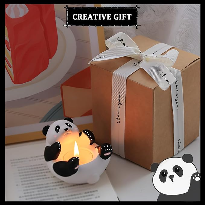 3D Gypsum Cartoon Panda Multifunctional Candle