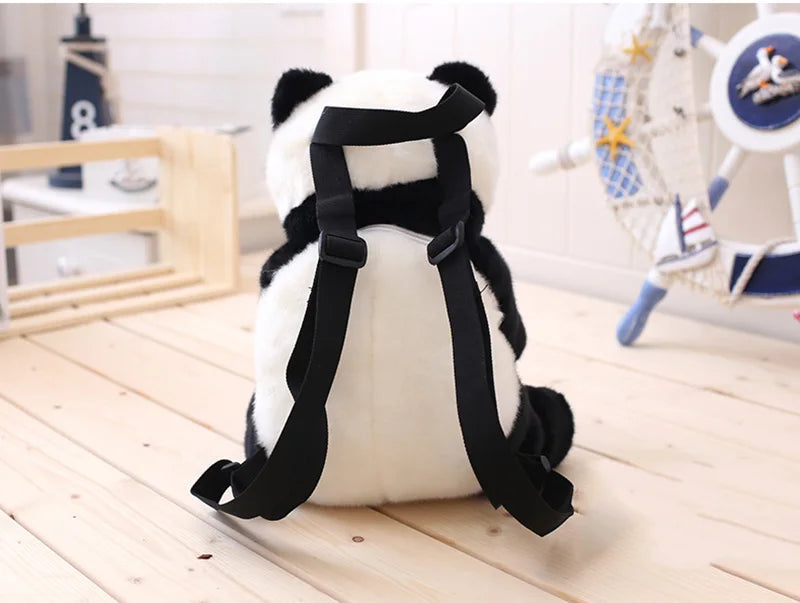 Panda Plush Adjustable Schoolbags