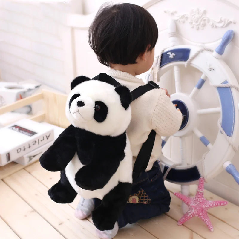 Panda Plush Adjustable Schoolbags