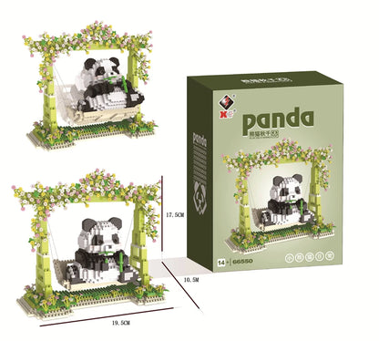 Panda Building Blocks Small Particle Holiday Gifts