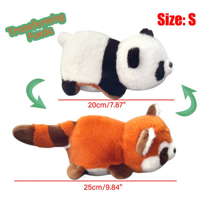 2in1 Raccoon Flip Change Red Panda and Panda