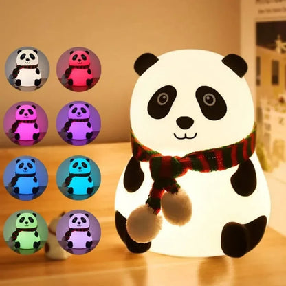 7-color USB Panda Night Light Timing