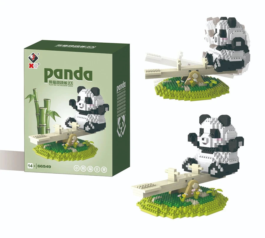 Panda Building Blocks Small Particle Holiday Gifts