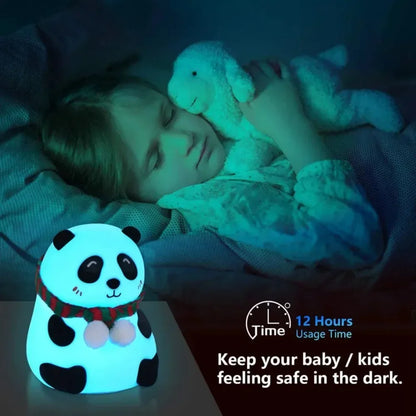 7-color USB Panda Night Light Timing