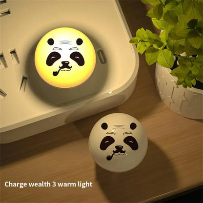 USB Portable Panda Eye Protection LED Night Lights