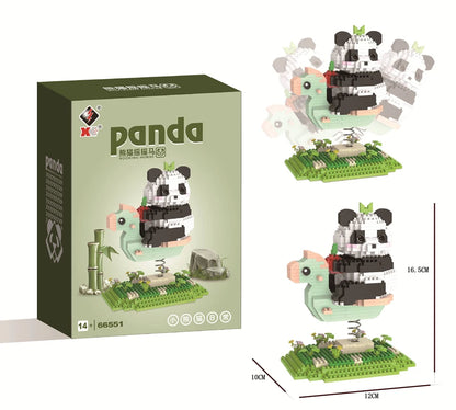 Panda Building Blocks Small Particle Holiday Gifts