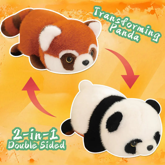 2in1 Raccoon Flip Change Red Panda and Panda