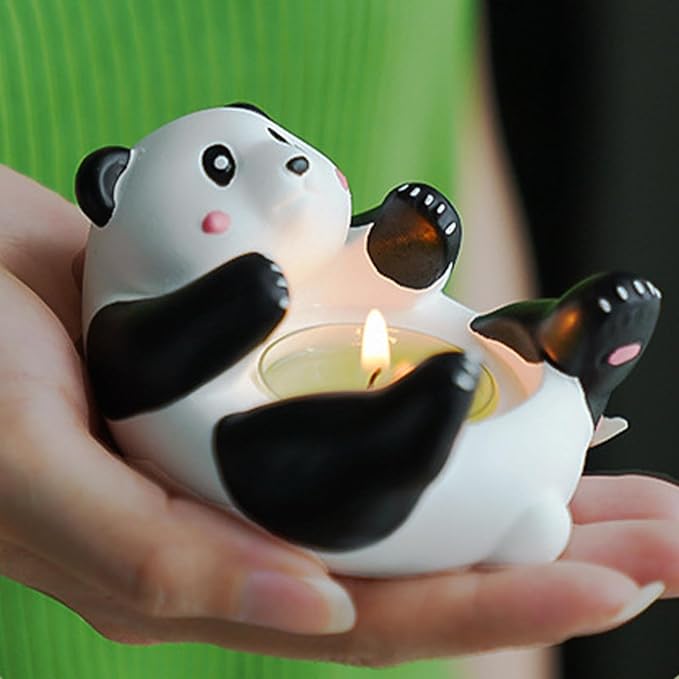 3D Gypsum Cartoon Panda Multifunctional Candle