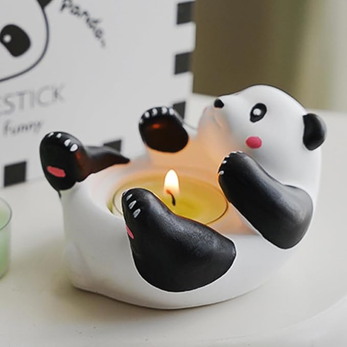 3D Gypsum Cartoon Panda Multifunctional Candle