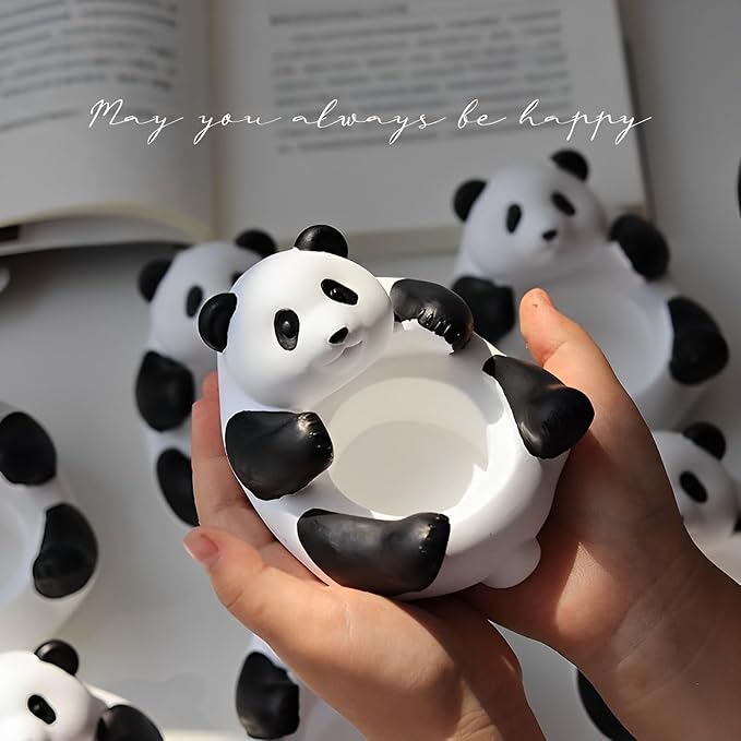 3D Gypsum Cartoon Panda Multifunctional Candle