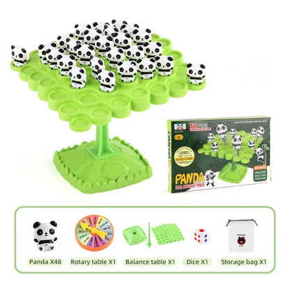 Two-Player Match Panda Balance Game Toy Gift