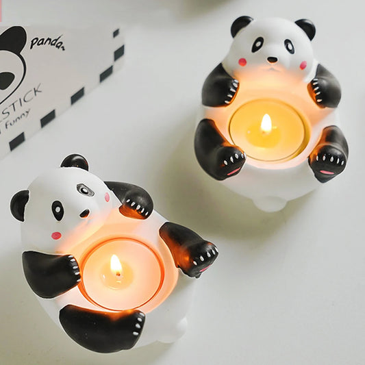 3D Gypsum Cartoon Panda Multifunctional Candle