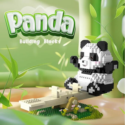 Panda Building Blocks Small Particle Holiday Gifts