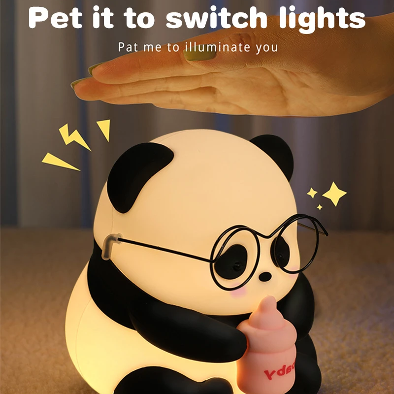 USB Rechargeable Panda LED Night Light